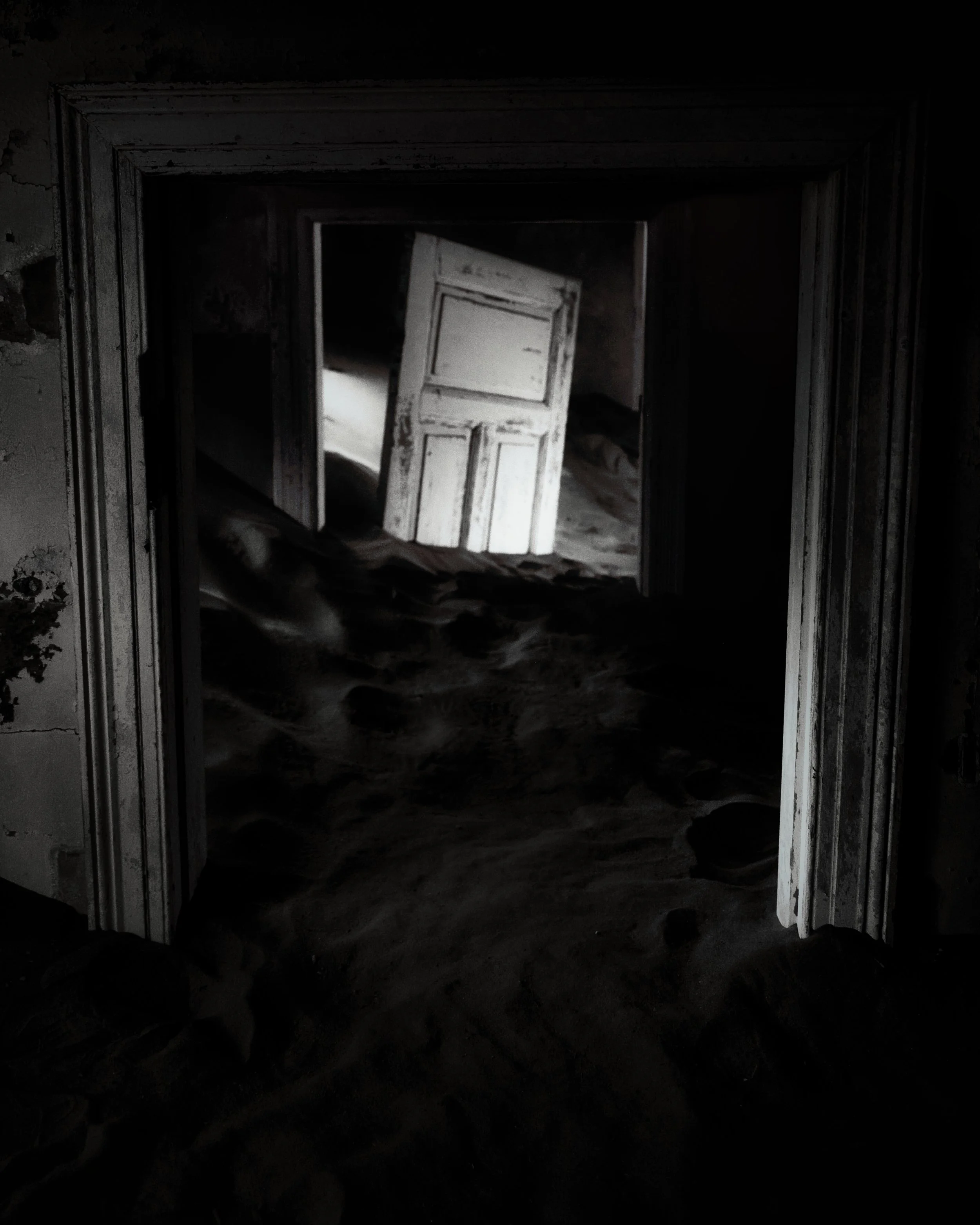 Ripley aesthetic black and white Kolmanskop
