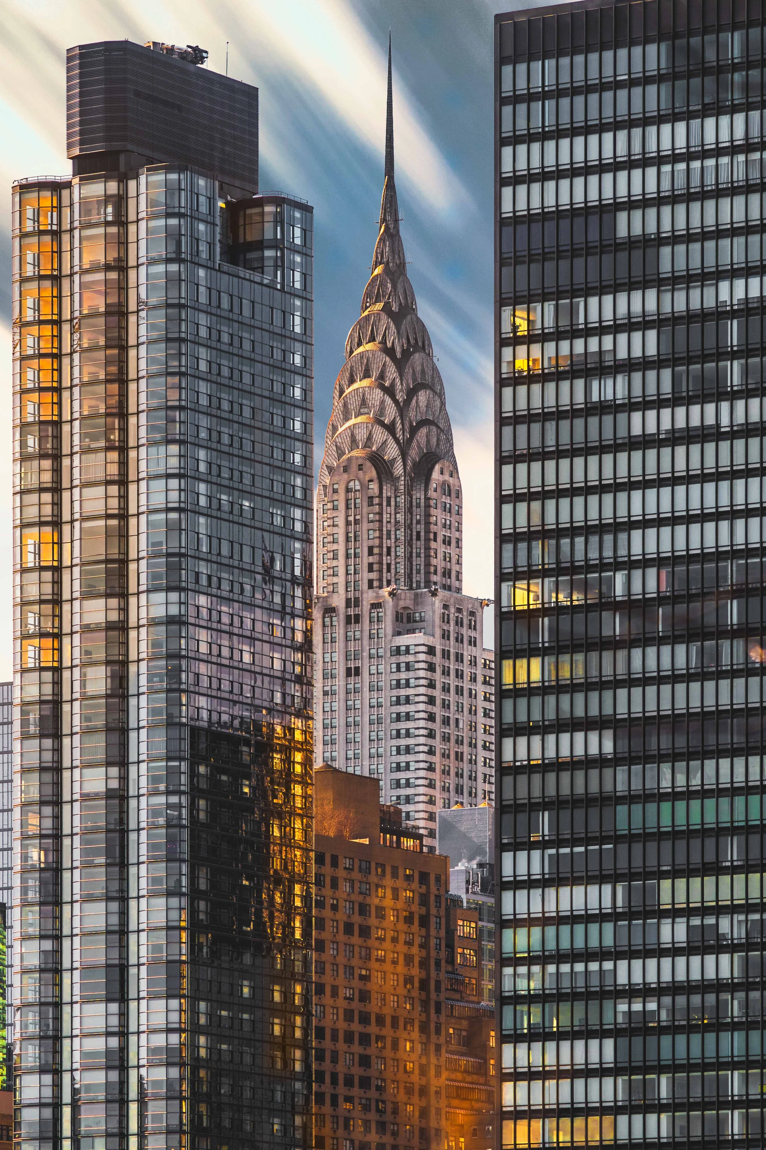Chrysler Building at golden hour