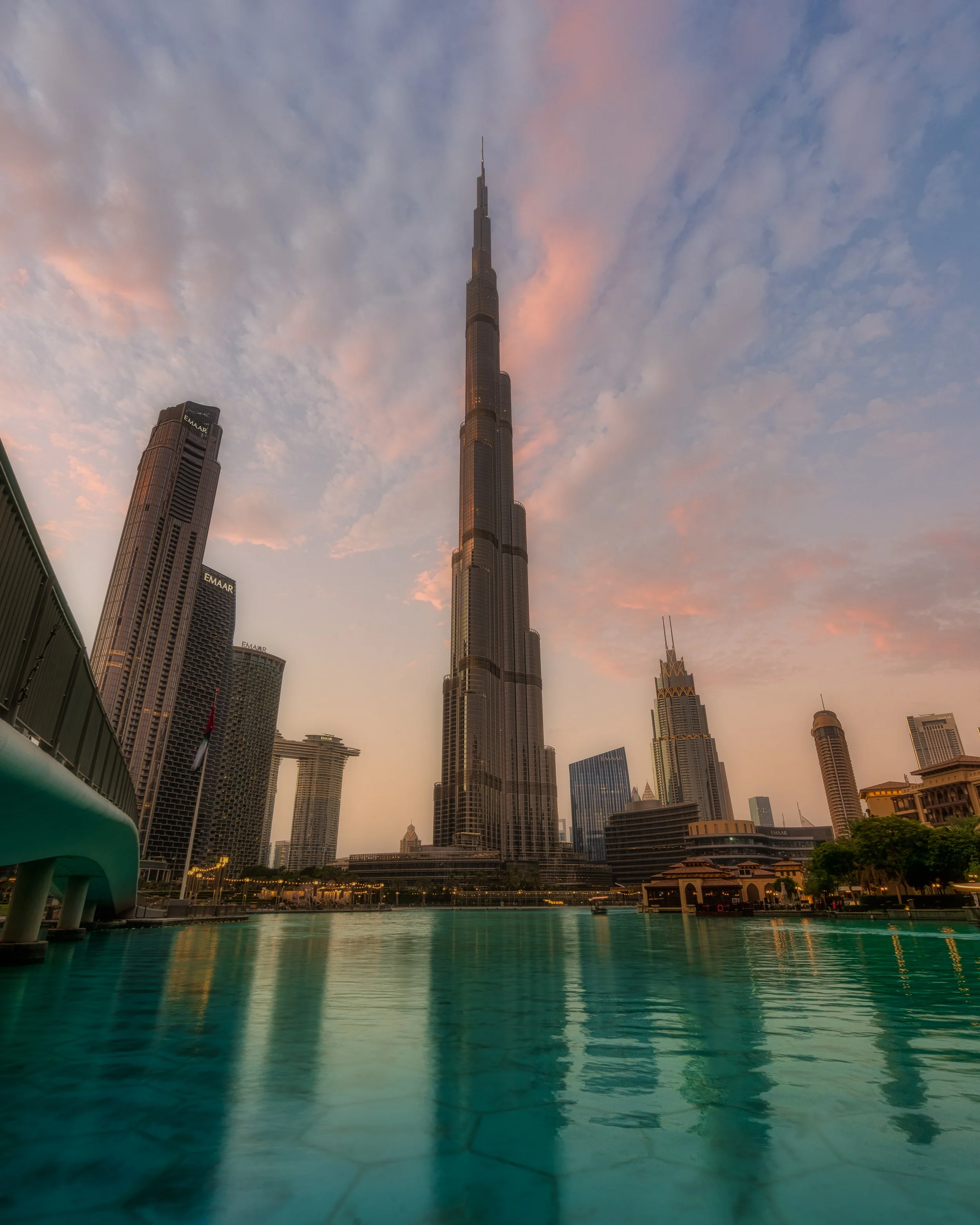Burj Khalifa golden hour