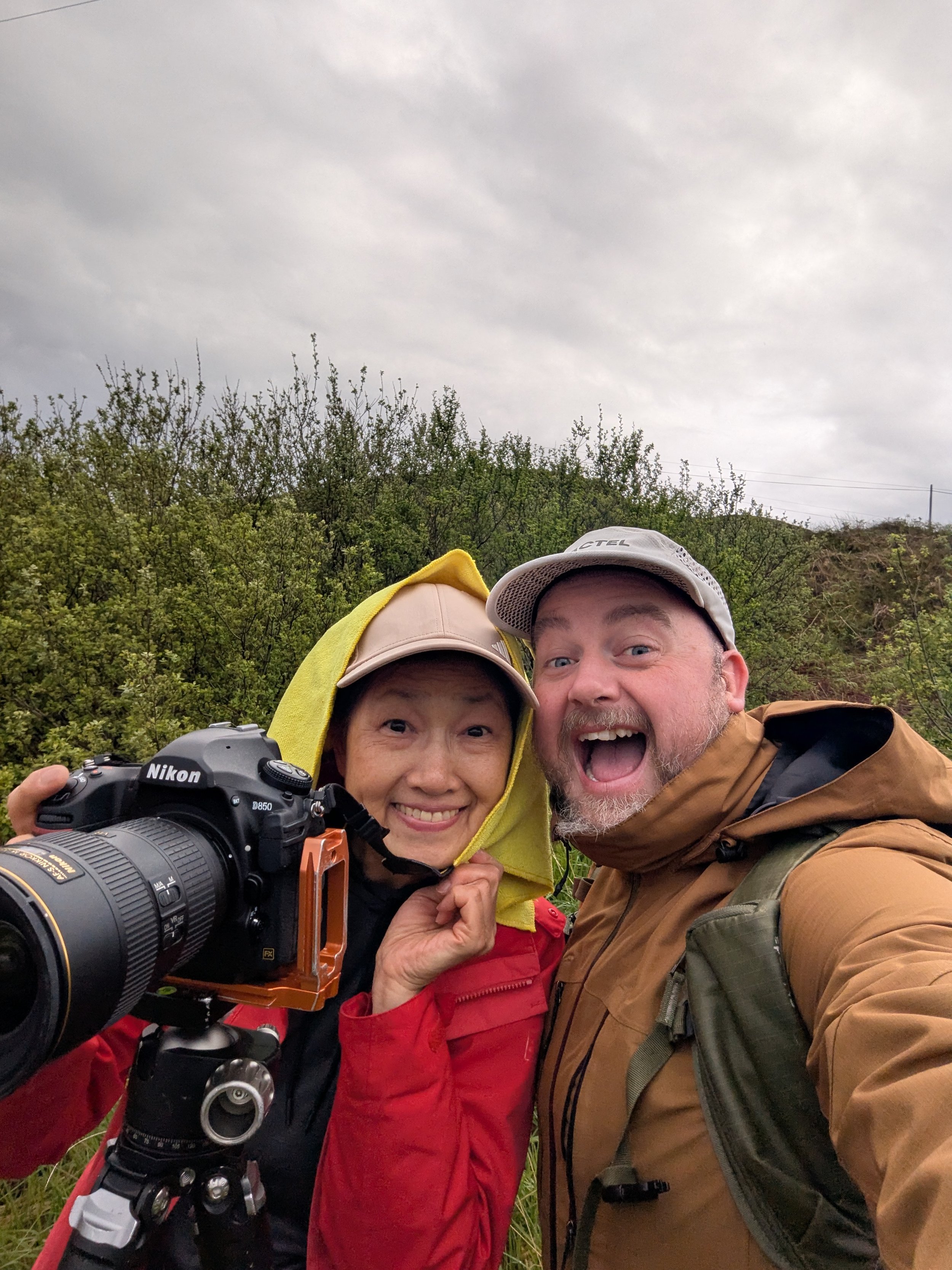 Beginner photographer learning in the field