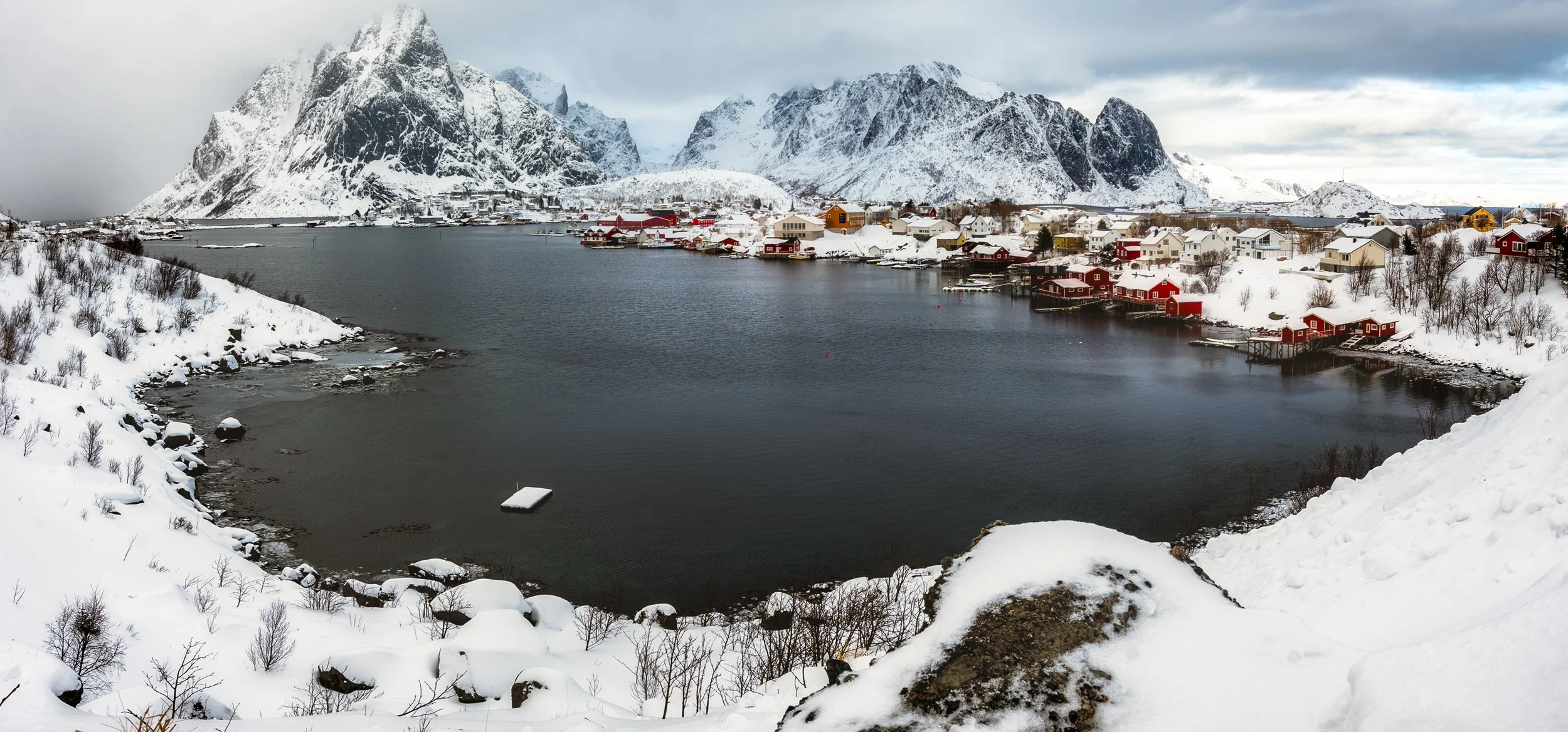 Reine panoramic view from the bridge — Lofoten