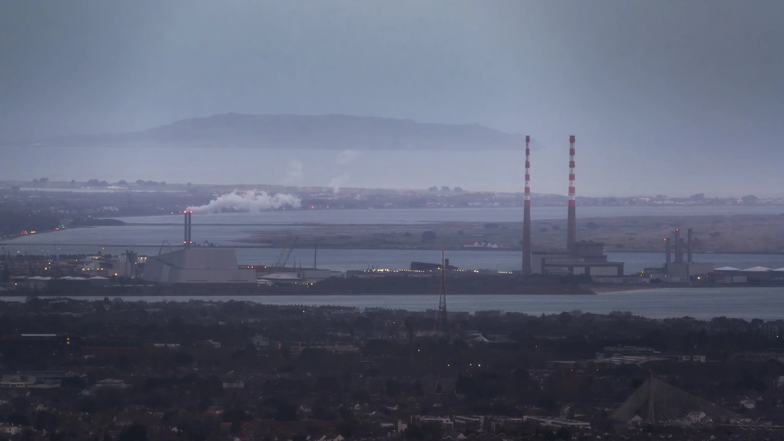 Dublin city view from the hills