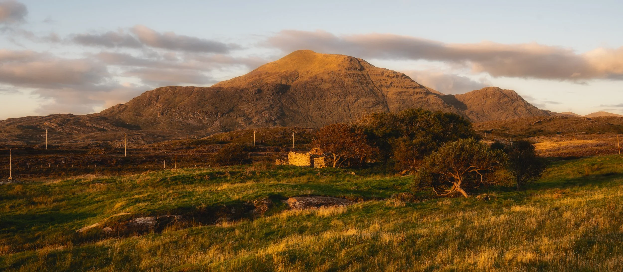 Abandoned house in the Irish countryside