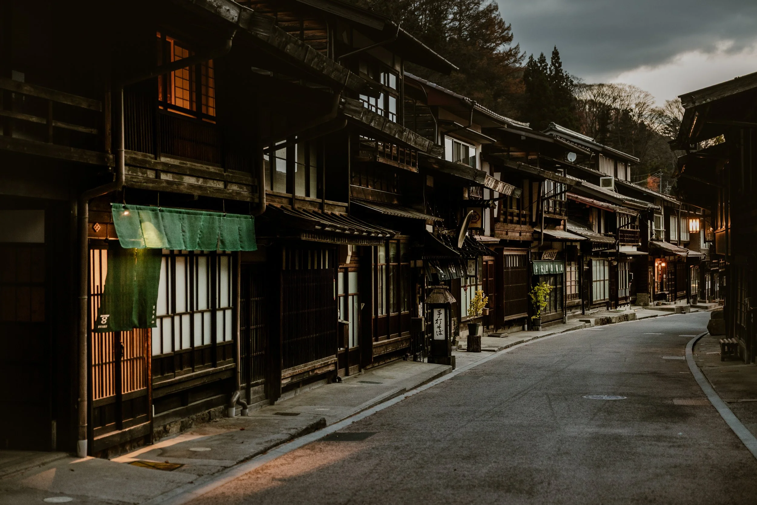 Narai-juku's historic Edo-period street in the Kiso Valley