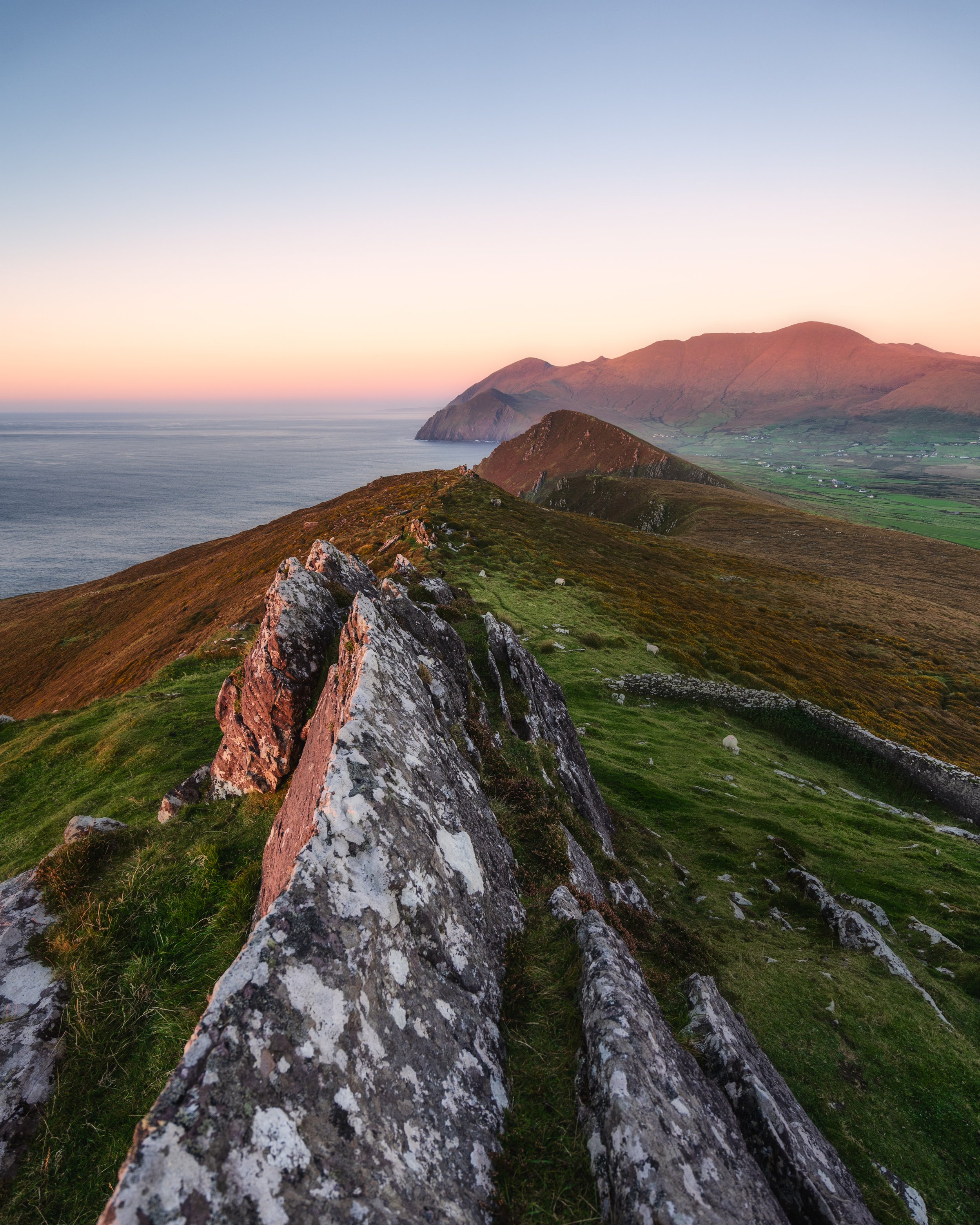 Sleeping giant mountain in Ireland