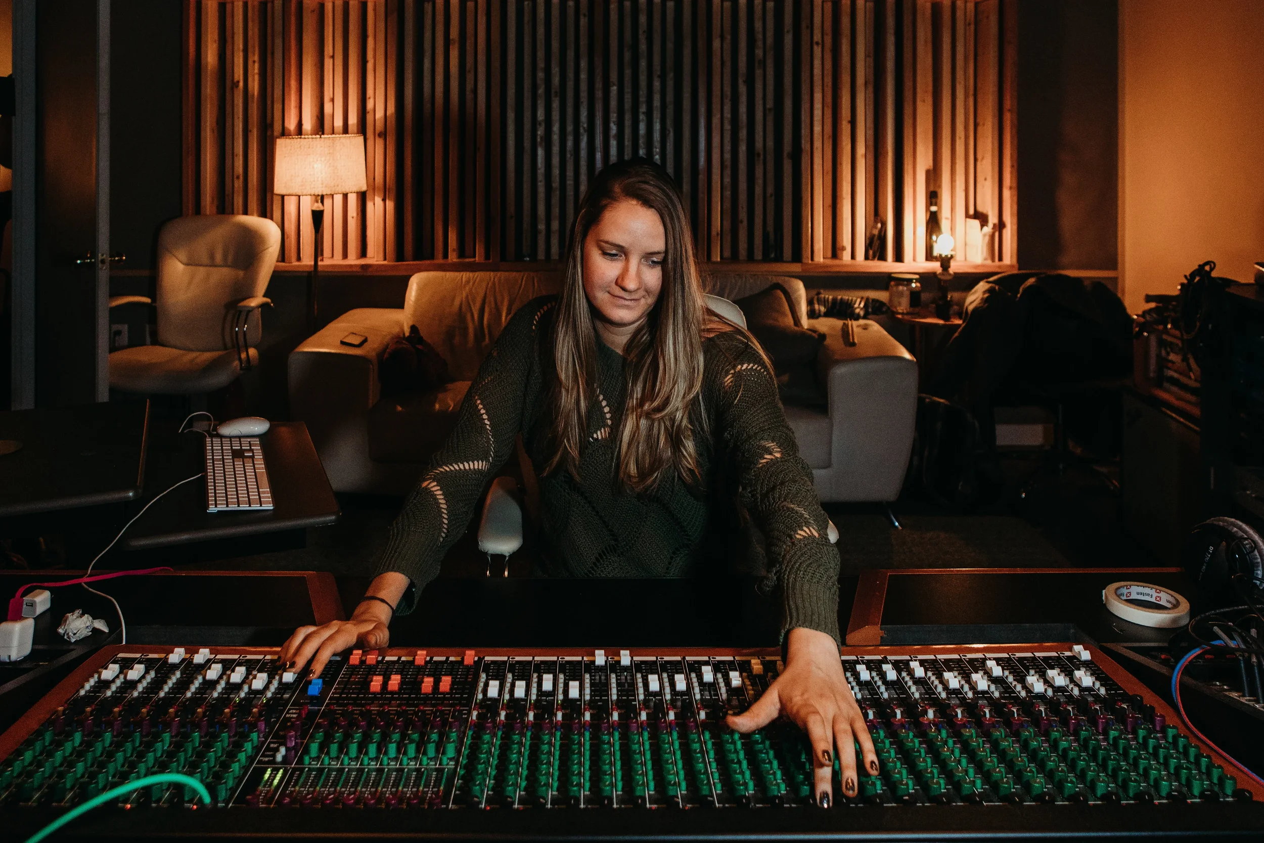 Inside the Plaid Dog Recording studio