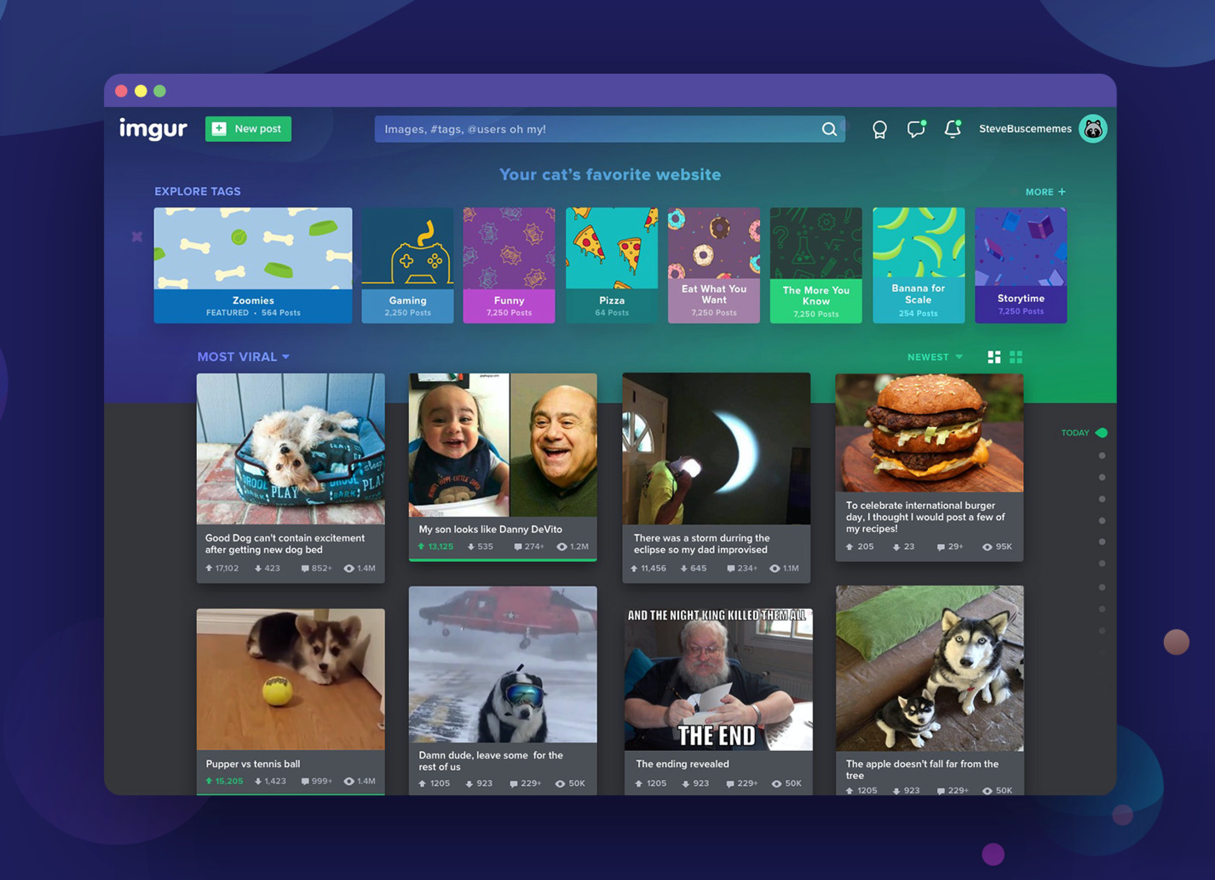 The last update to Imgur’s homepage came in 2014, and since then, a lot has...