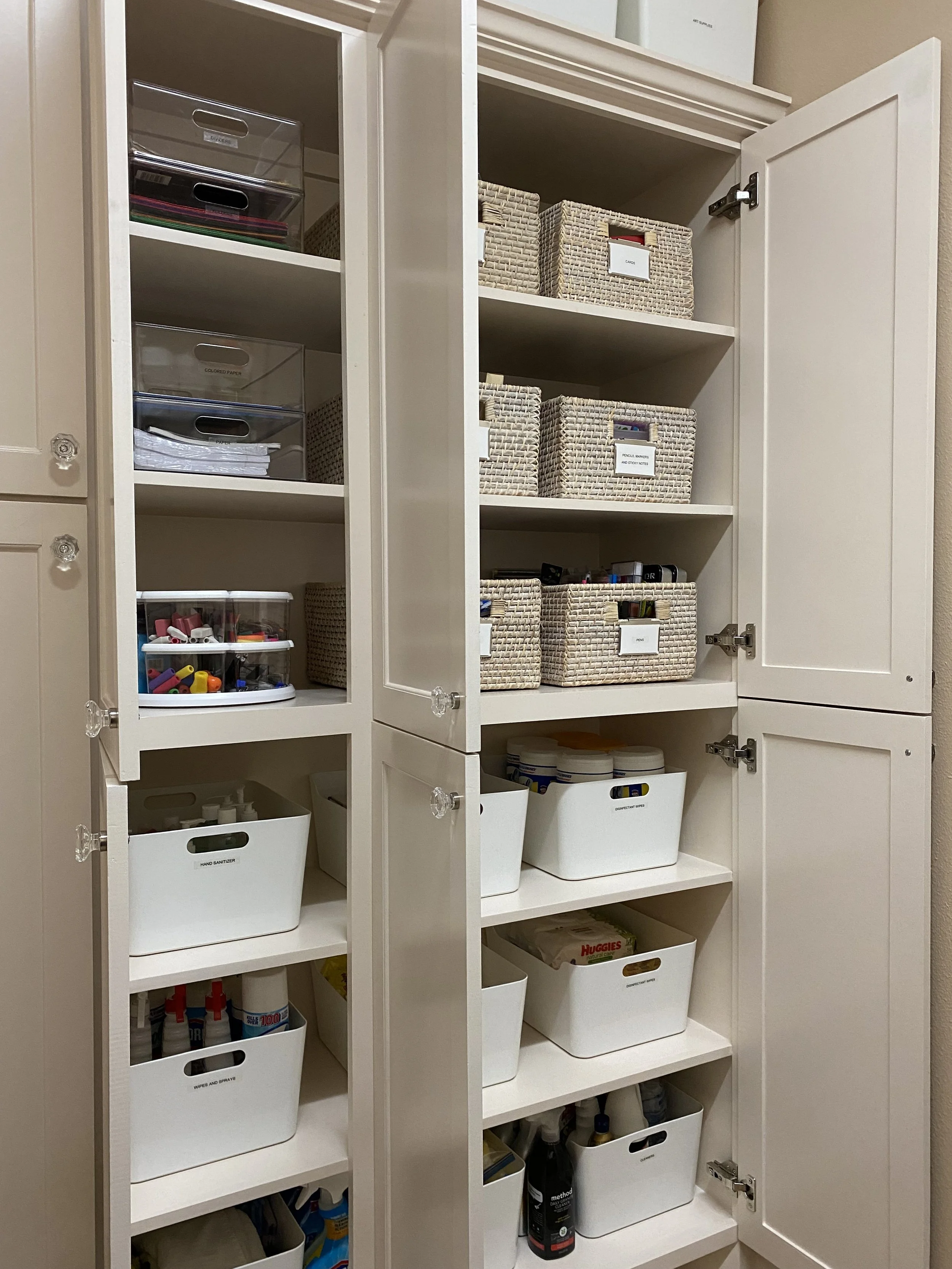 Organized crafting space by Rescue My Space