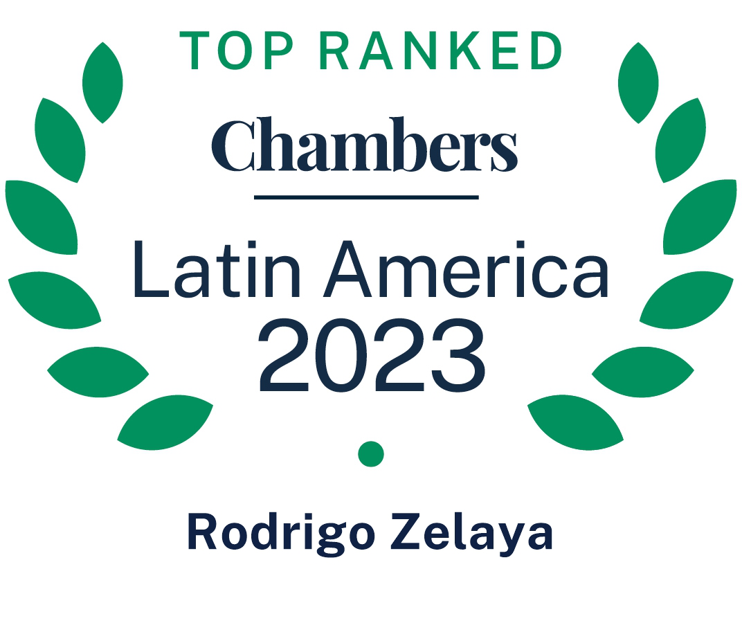 Rodrigo Zelaya: Latin America, Top Ranked, Chambers Logo 2023.