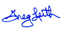 Signature of Greg Leith