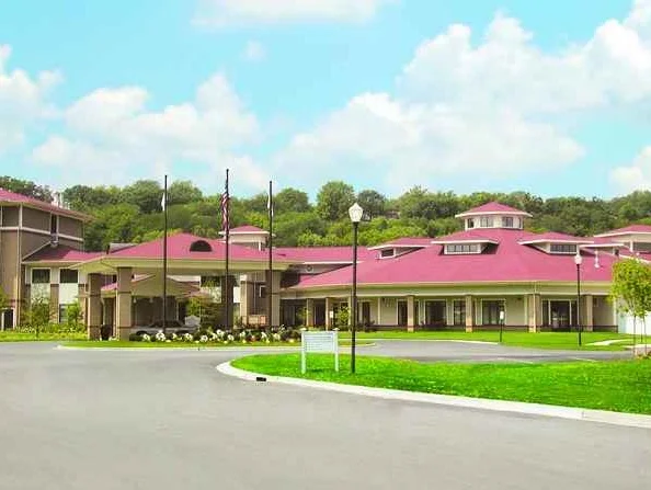 Commercial landscape design at Lutheran Hillside Village by Green View in Central Illinois