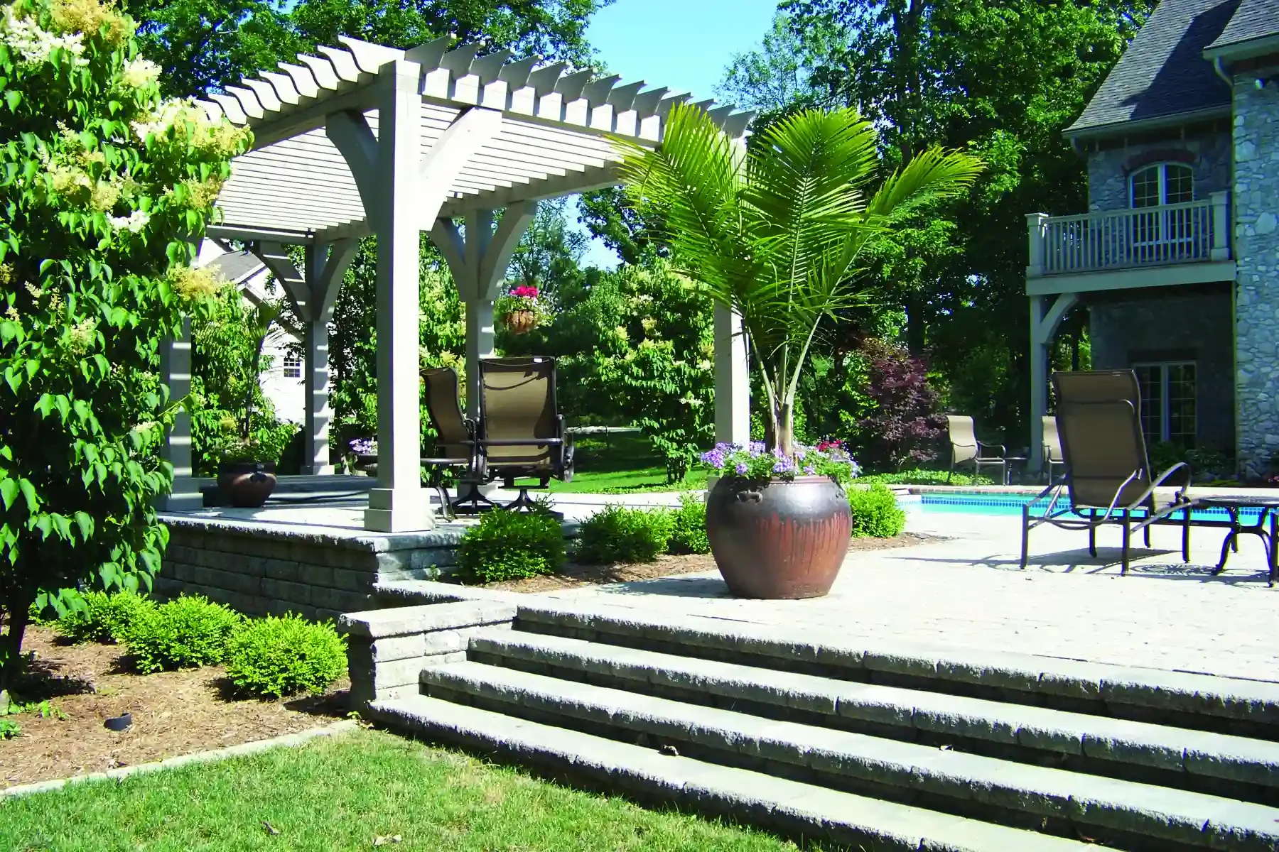 Landscape design at Bower Residence by Green View in Central Illinois