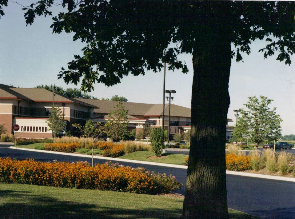 Commercial landscape design at Koke Mill Medical Center by Green View in Springfield, IL