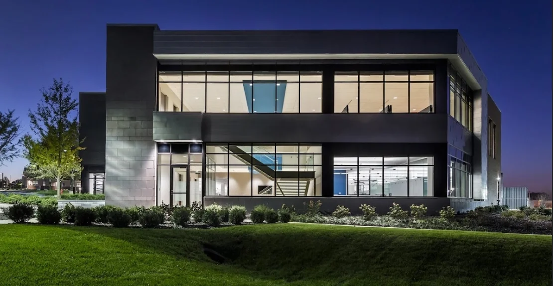 Commercial landscape design at RLI Corporation by Green View in Central Illinois