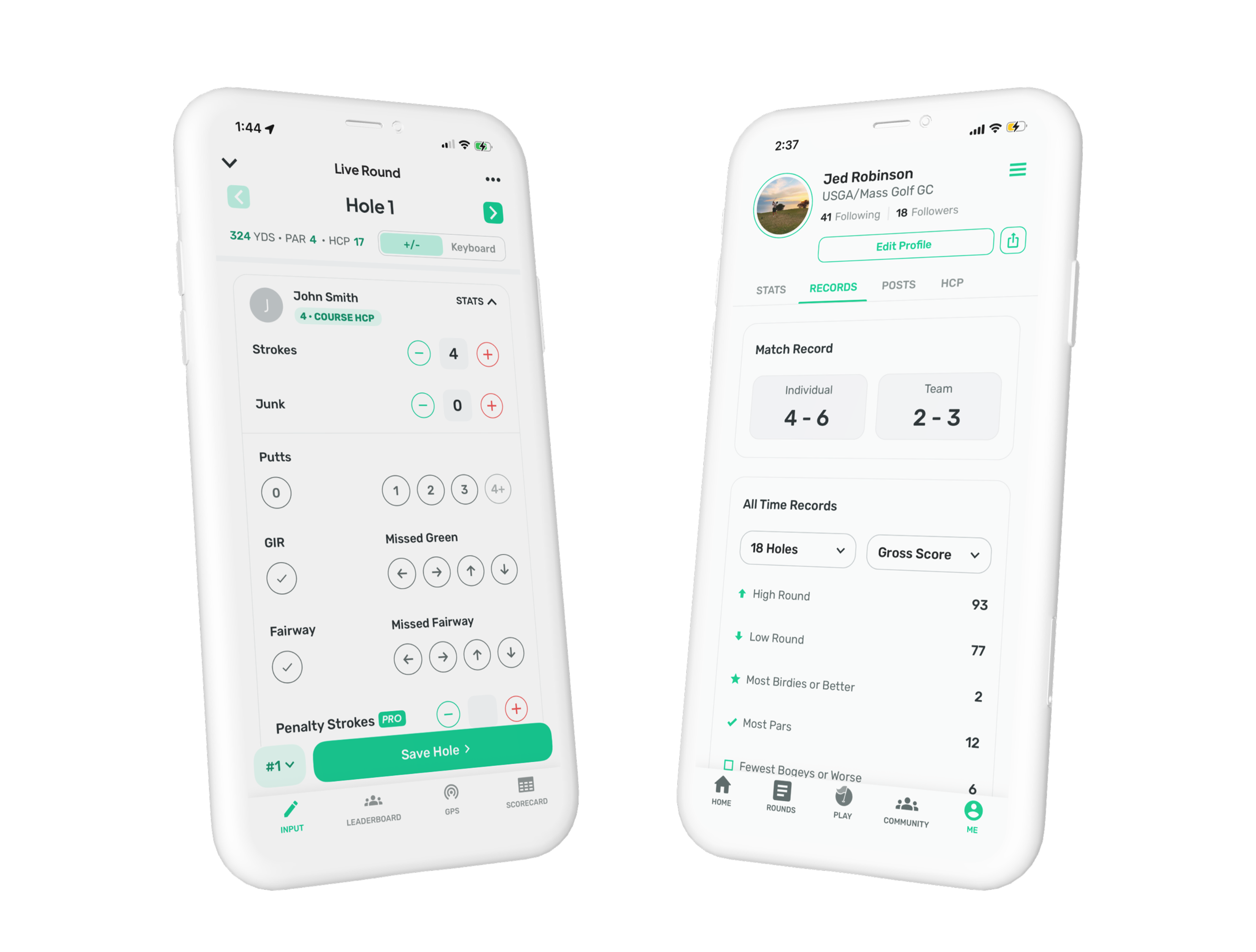 Leaderboard golf app