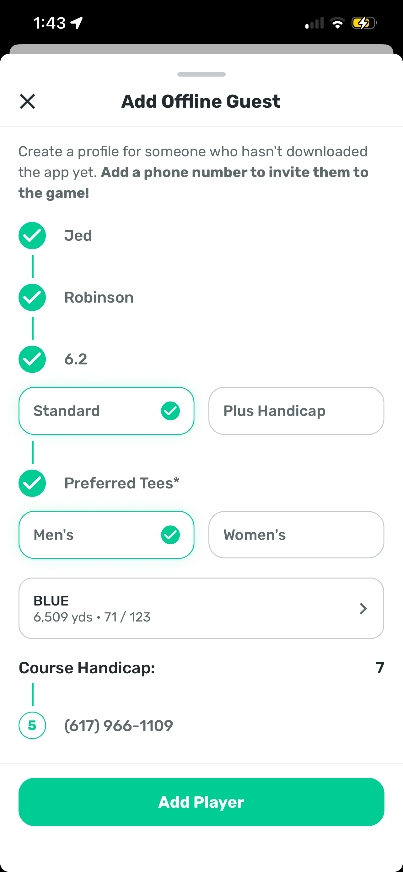 Setup step