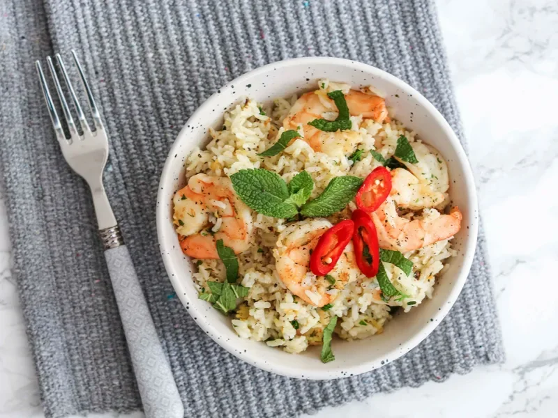 Spicy Fried Rice with Prawns