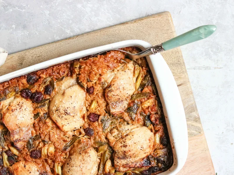 Chicken Thighs with Hoisin Rice