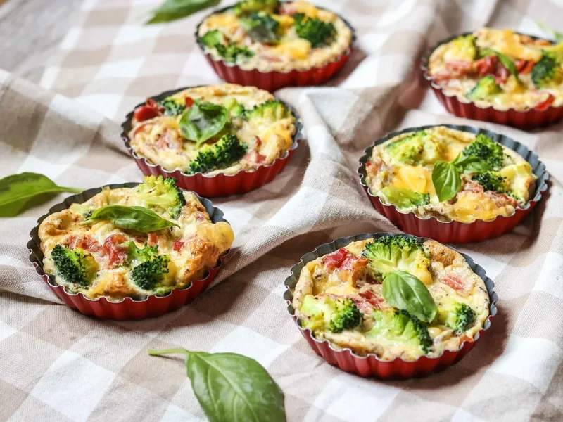 Egg, Broccoli & Ham Muffins