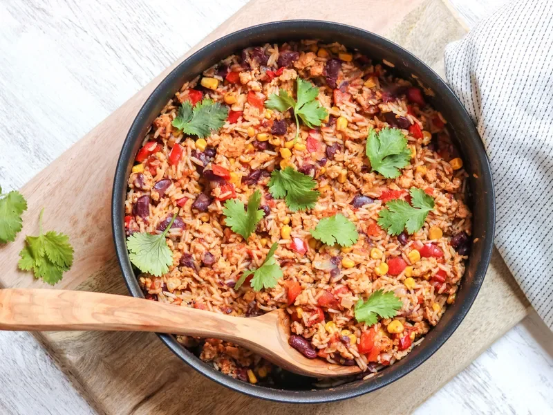 One Pot Turkey Chilli with Rice