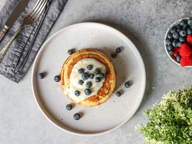 Cottage Cheese Protein Pancakes