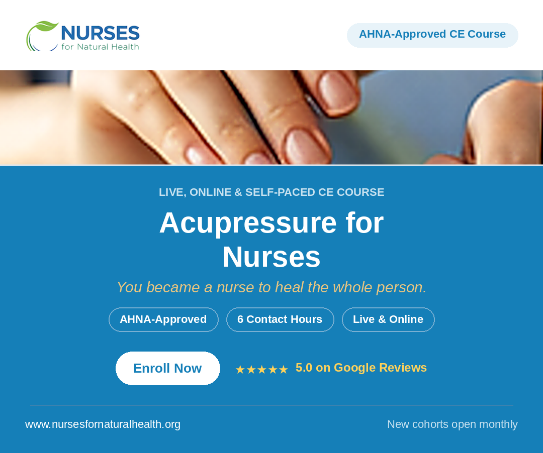 Acupressure Certificate for Nurses