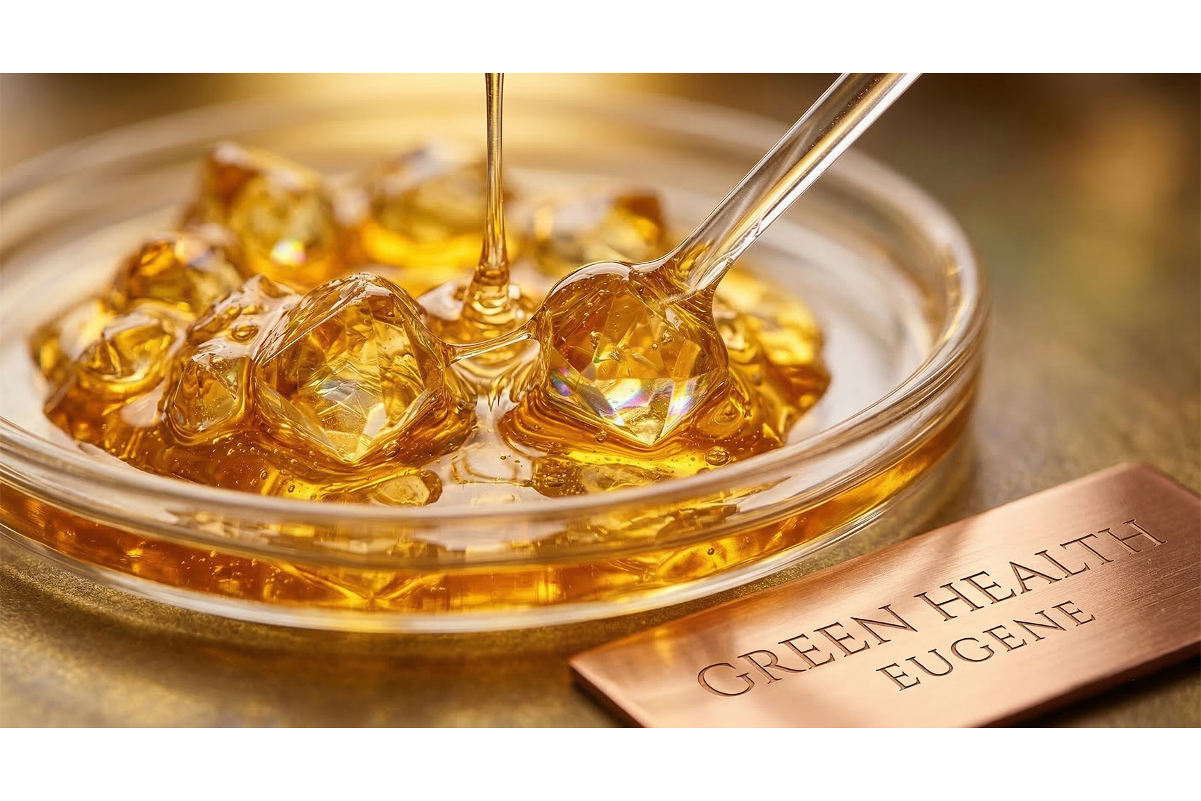 Concentrates near me Eugene — live resin diamonds at Green Health for 420 Weekend