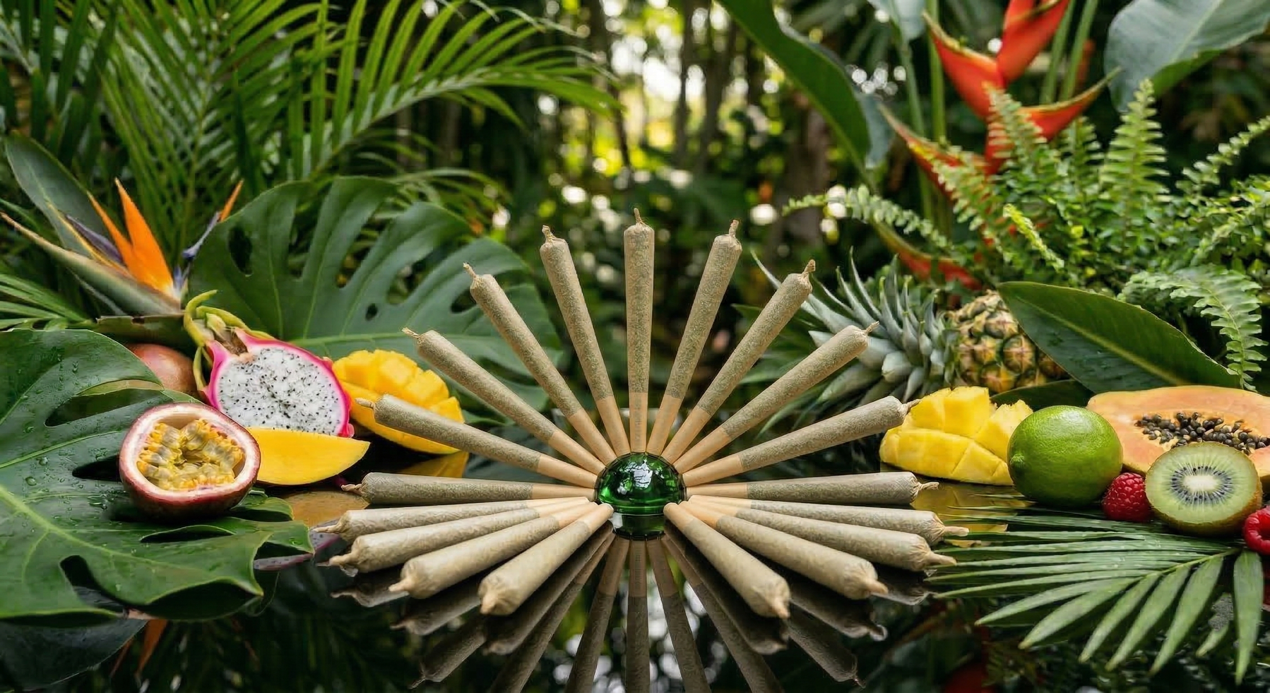 Pre-rolls near me Eugene — Jungle pre-roll banner at Green Health 420 Weekend