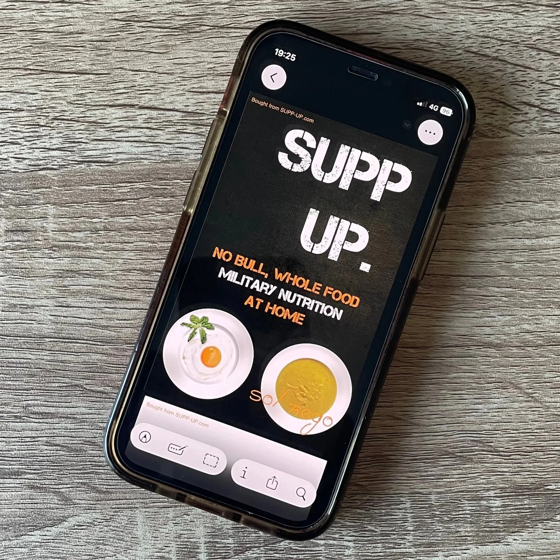 SUPP UP. Nutrition At Home Field Guide - Real Product Photo