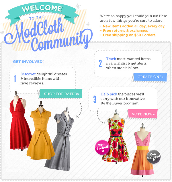 ModCloth Community Email