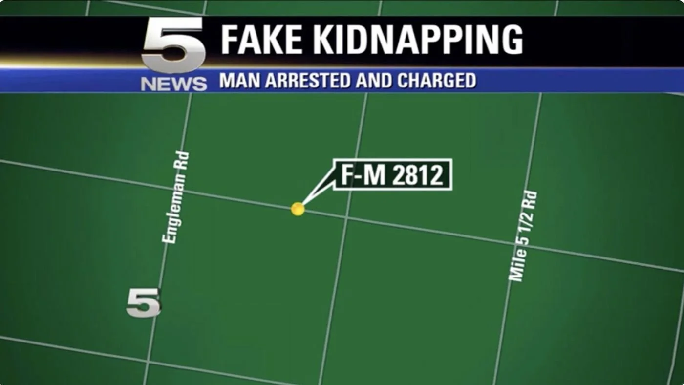 Local news map of the area