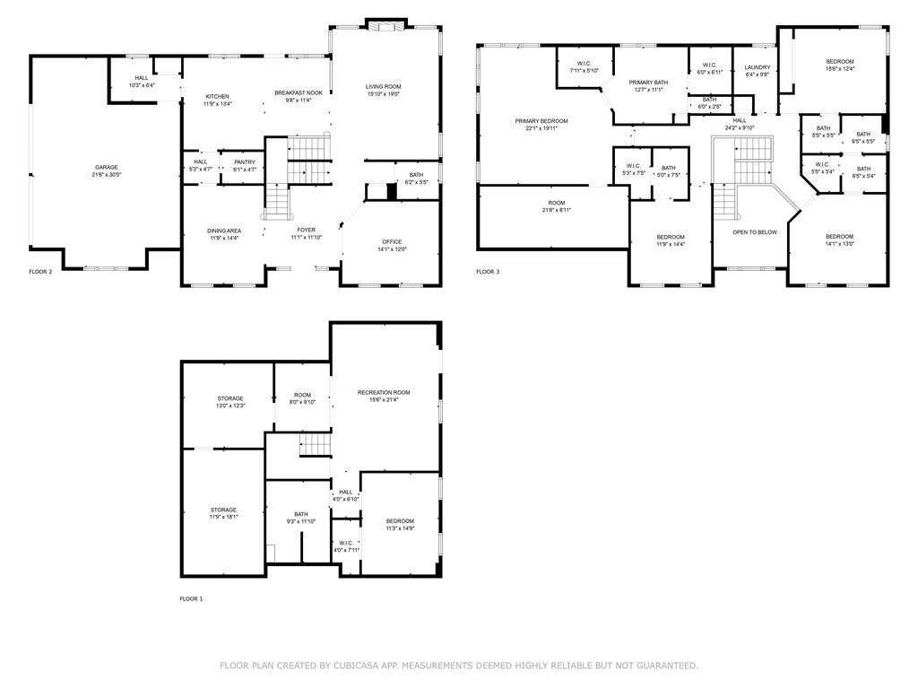 Floor plan layout overview of 590 Kensington Farms Drive home in Milton Georgia