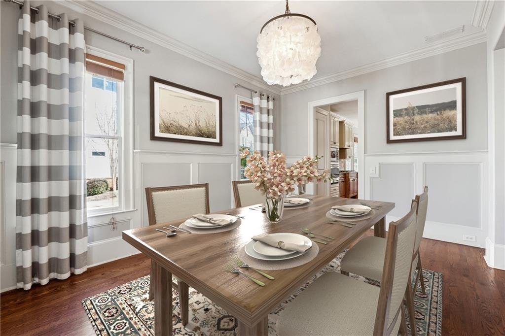 12469 Danesfeld Drive dining area – bright and open with elegant furnishings