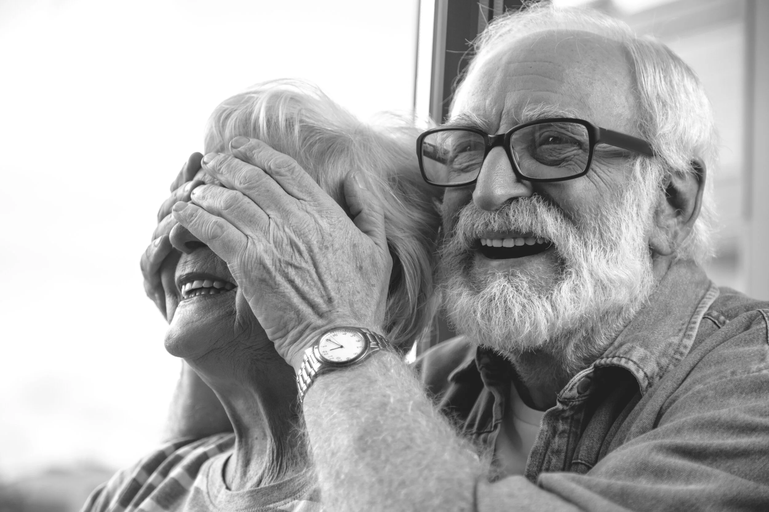A couple celebrating life and shared memories