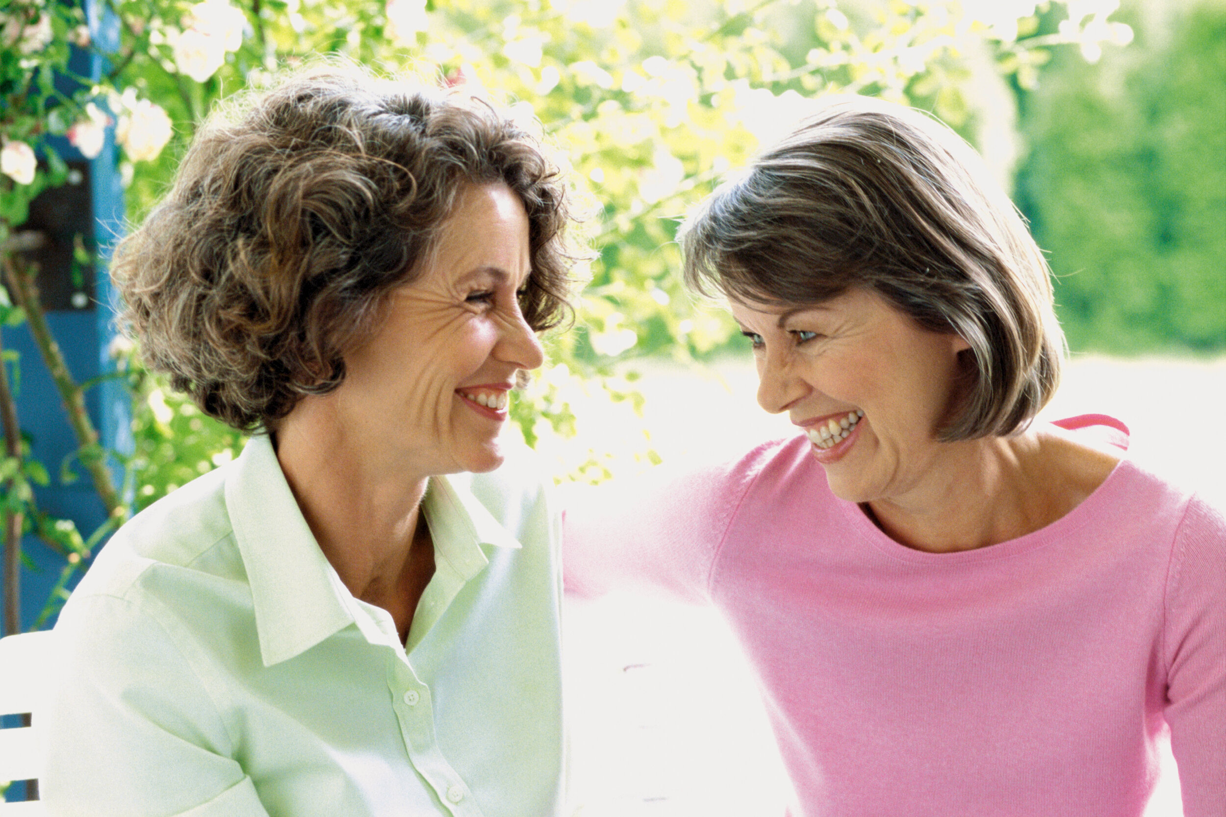 Family members sharing memories and wisdom