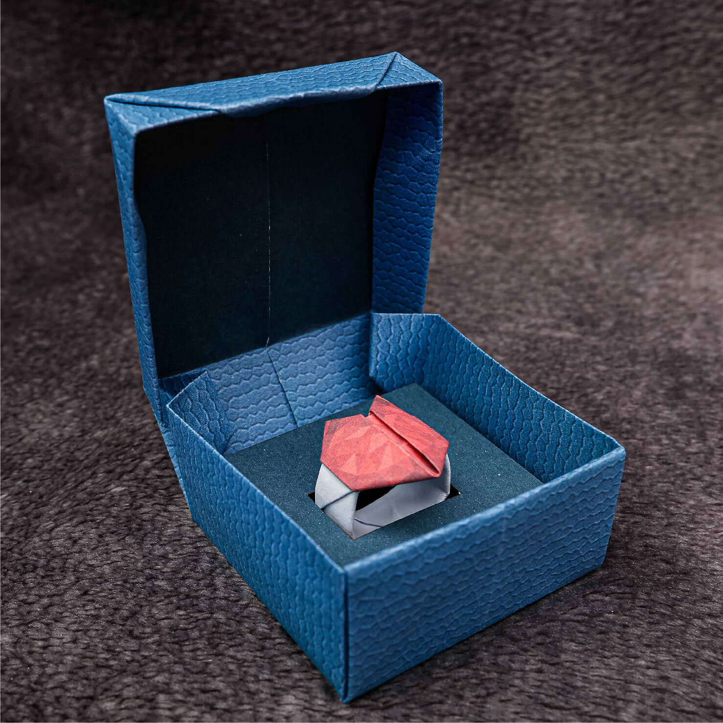 DIY Ring Box (Flint Leather) & Heart Ring — The Little Genius Workshop