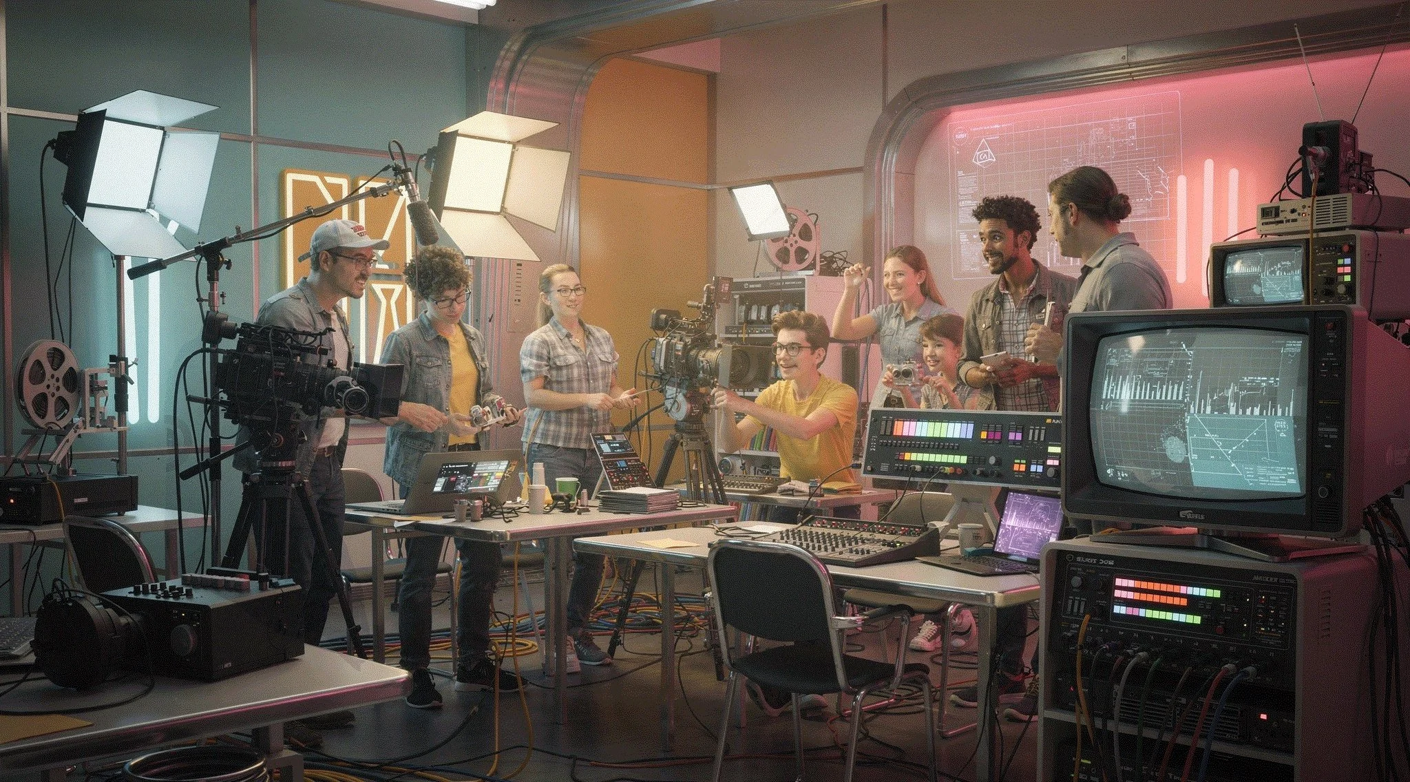 Collaborative media production studio