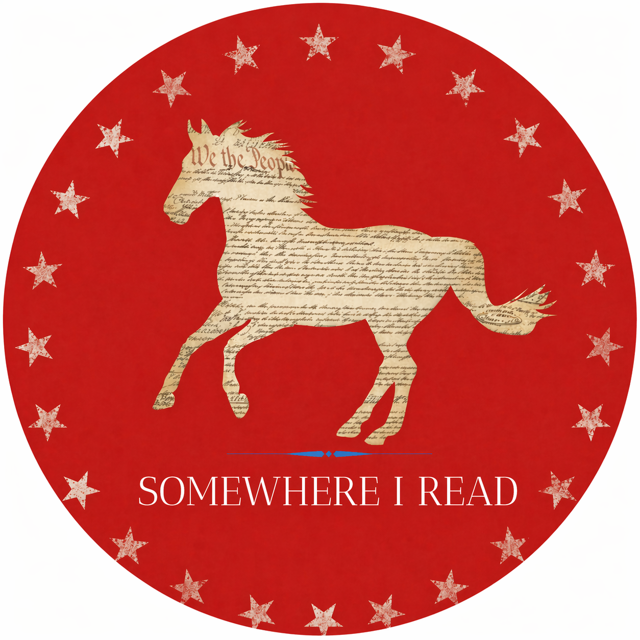 Somewhere I Read red horse seal