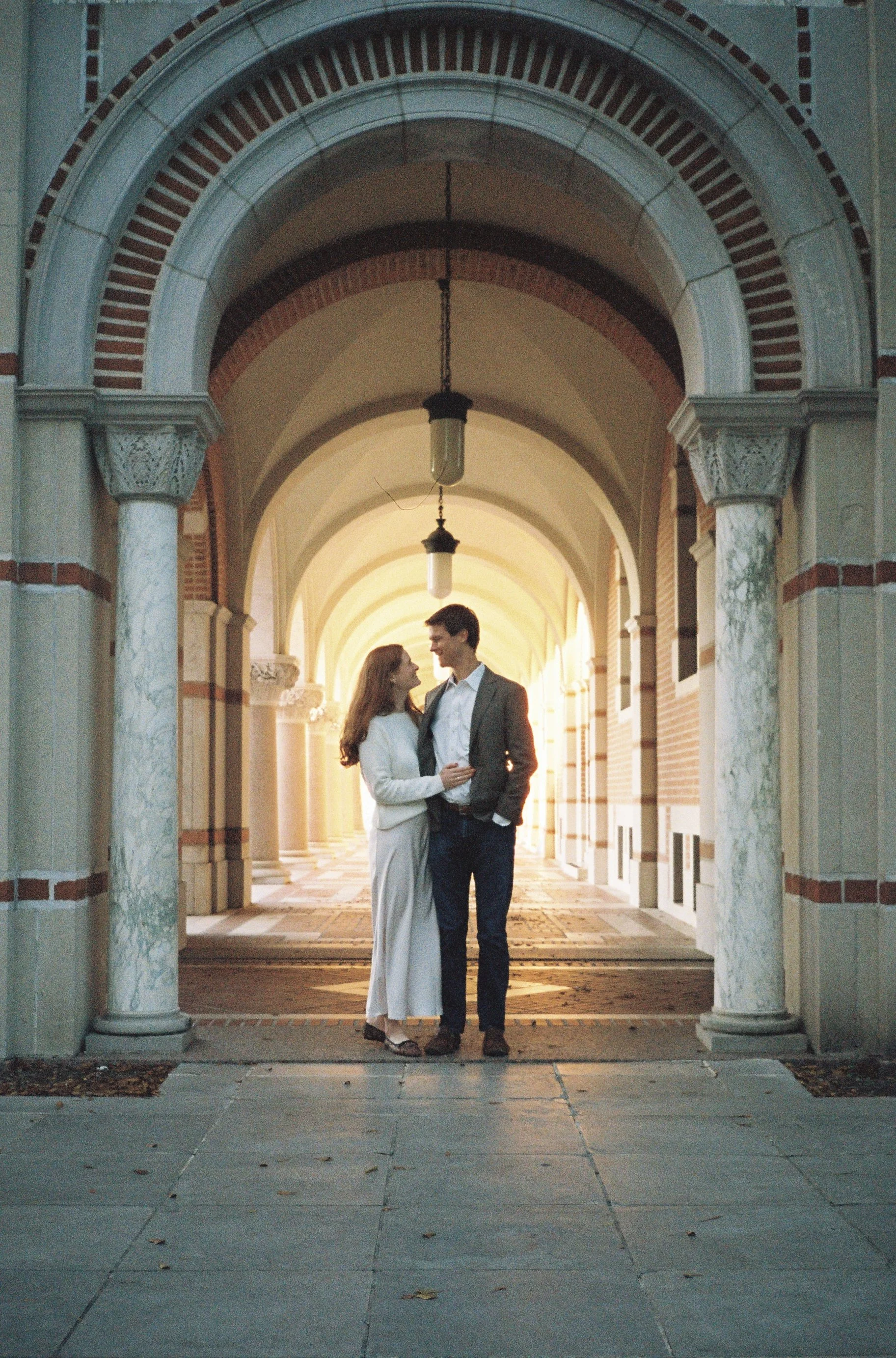 Callie and Zach's engagement session at Rice University
