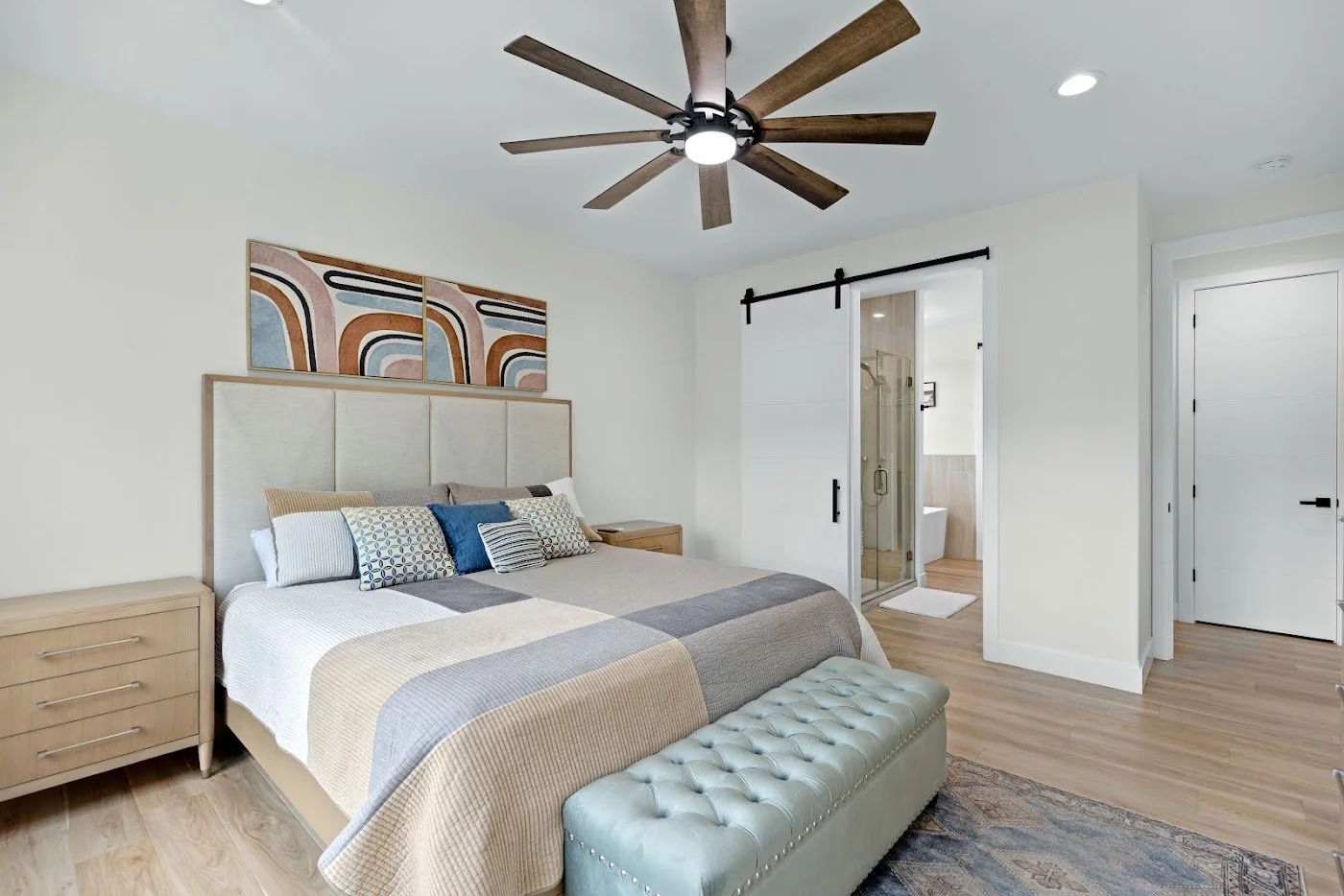 Bedroom with lake view