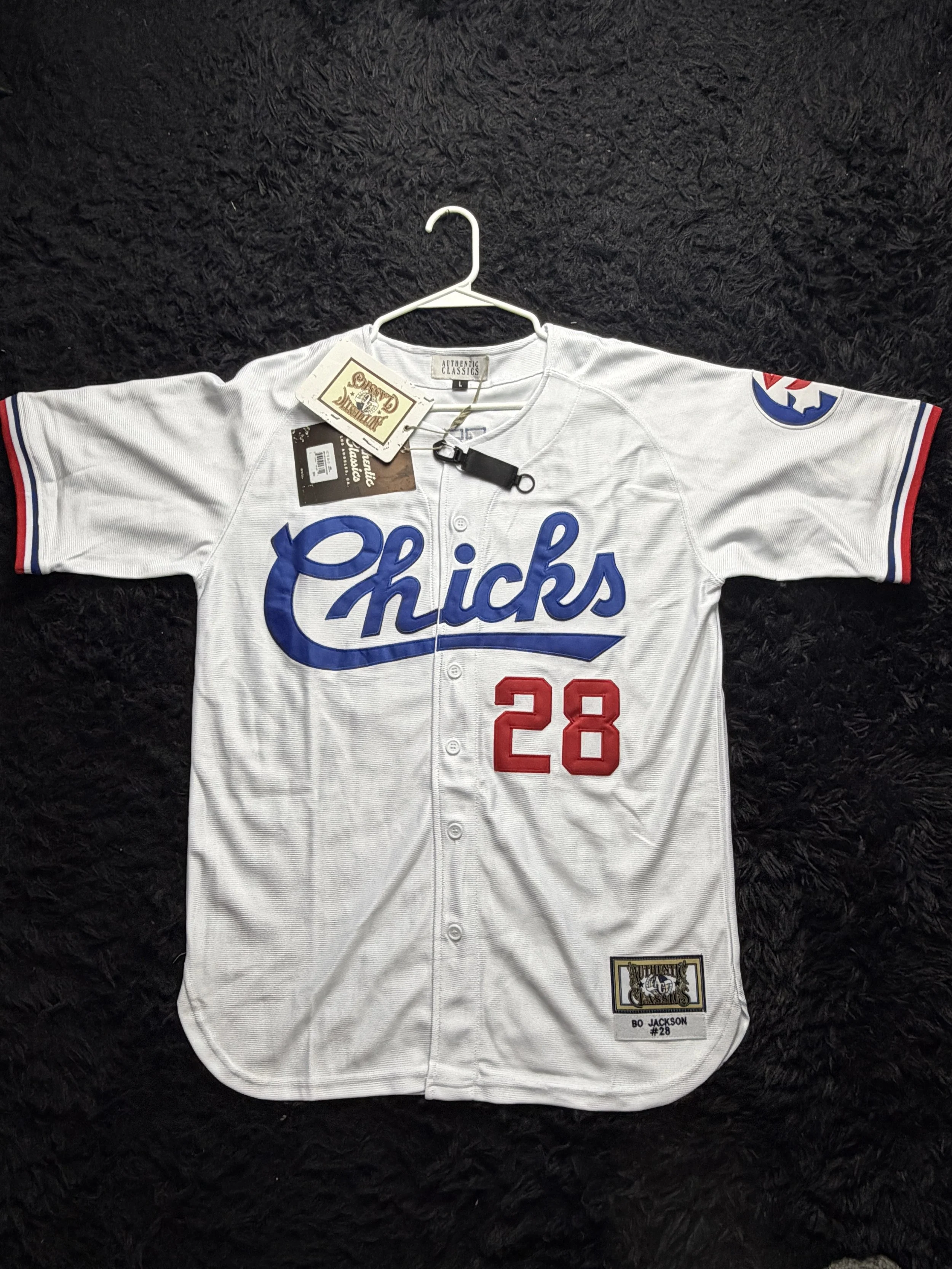 Bo Jackson Memphis Chicks #28 Jersey — actual item