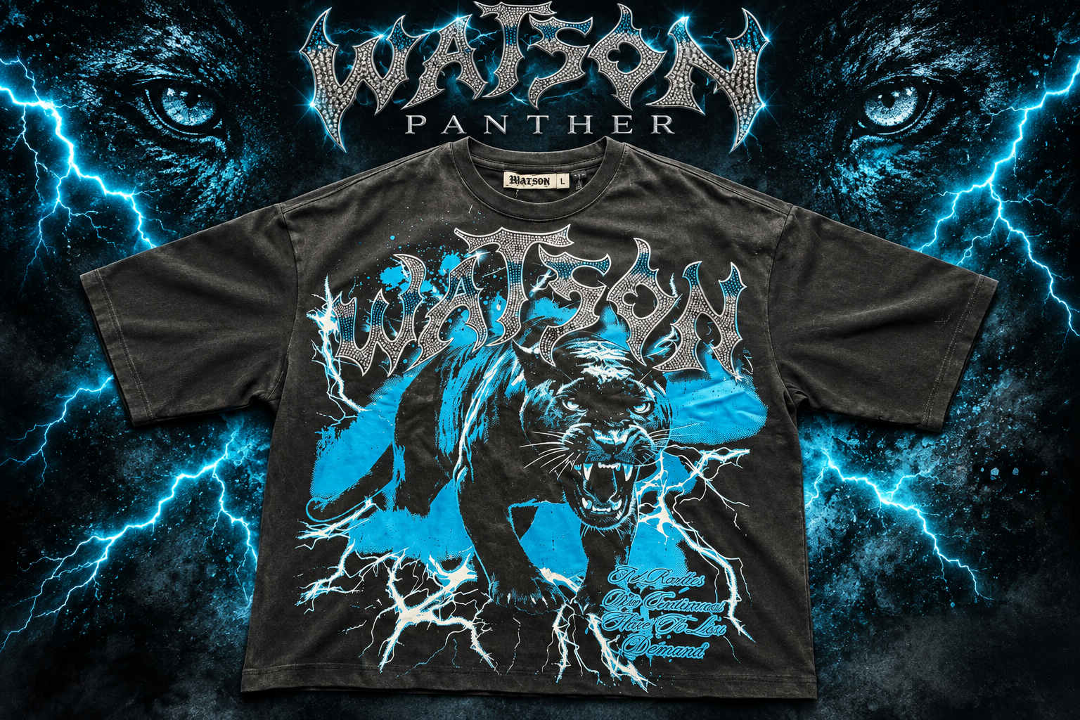 WATSON Panther Premium Cropped Shirt promotional artwork