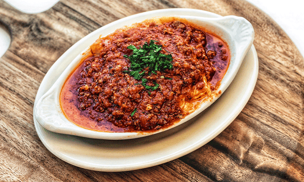 Lasagna with meat sauce