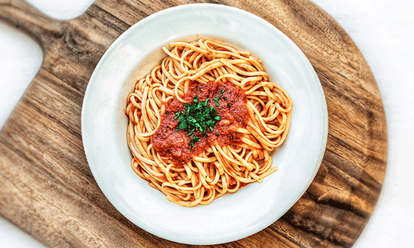 Linguine with marinara