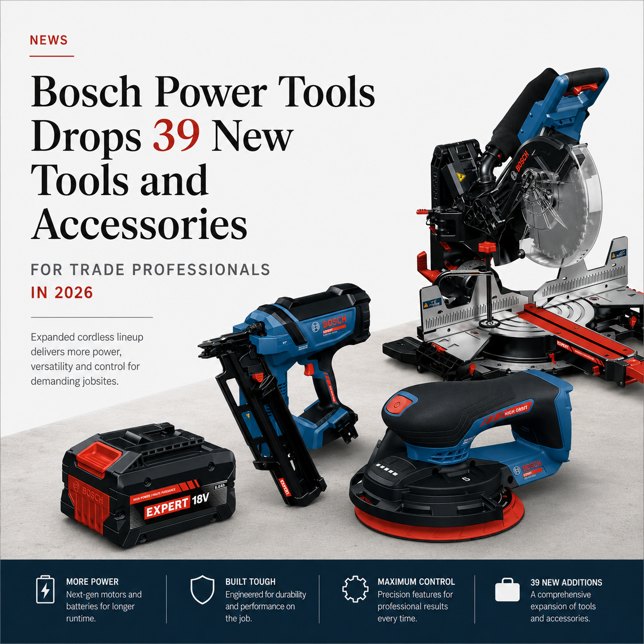 Bosch's 39 New Tools for 2026: EXPERT Lineup Breakdown — 731 Woodworks