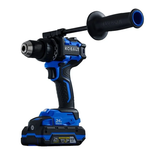 Kobalt 24V Max brushless 1/2 inch cordless drill driver kit with 4Ah TXP battery
