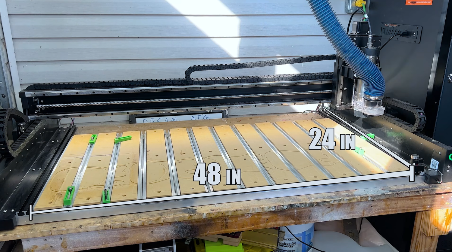 Shapeoko 5 Pro CNC 2x4 machine with its thick aluminum rails and gantry