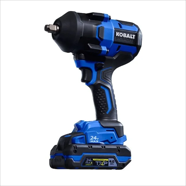 Kobalt 24V Max brushless 1/2 inch high torque impact wrench kit with battery