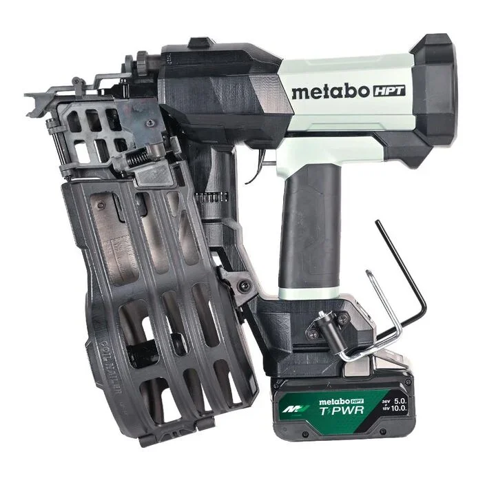 Metabo HPT cordless pneumatic 18V 15 degree coil wire collated framing nailer kit NV1890DAQRY
