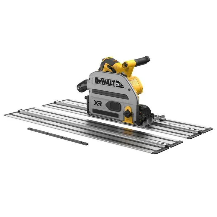 DEWALT 20V XR 6-1/2 inch track saw kit with two 30 inch tracks